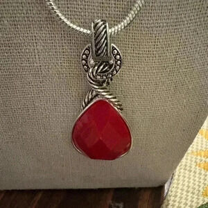 Napier necklace vintage‎ red color
